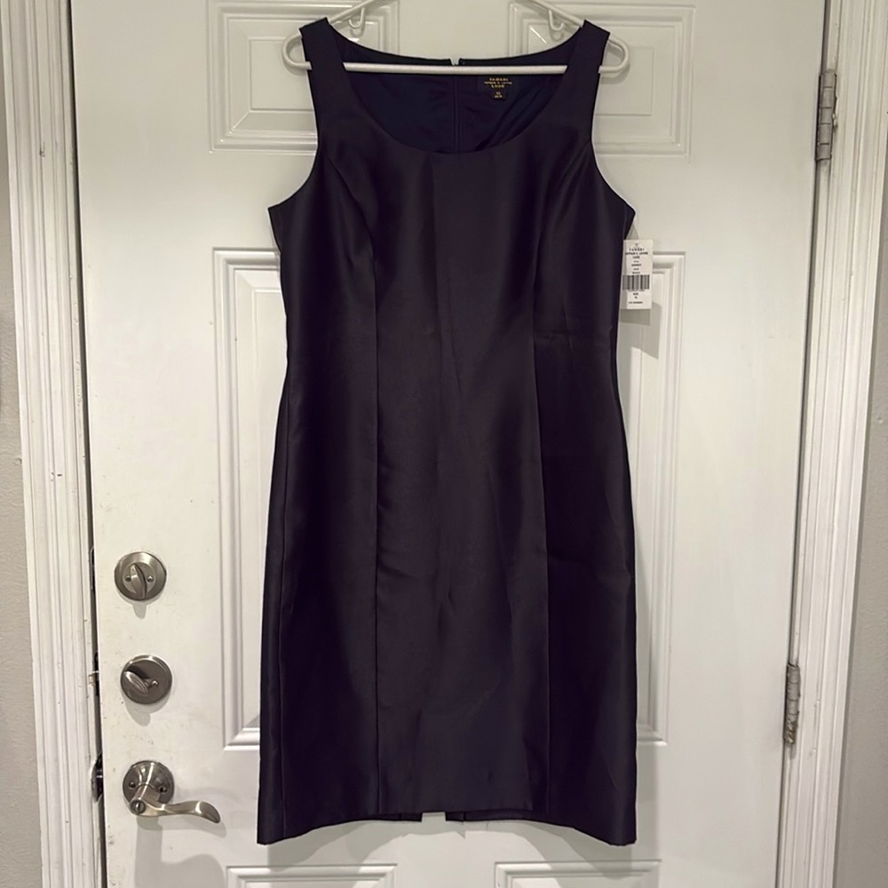 Tahari NWT Black Dress with Sheer Sequin Jacket